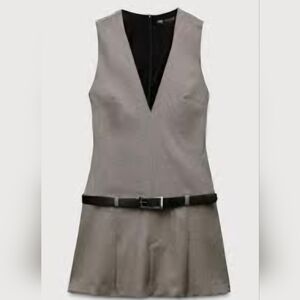 Zara Black and Gray Women's Dress